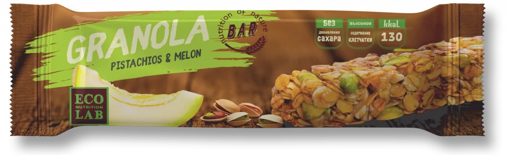 Granola Фисташки + Дыня — батончик