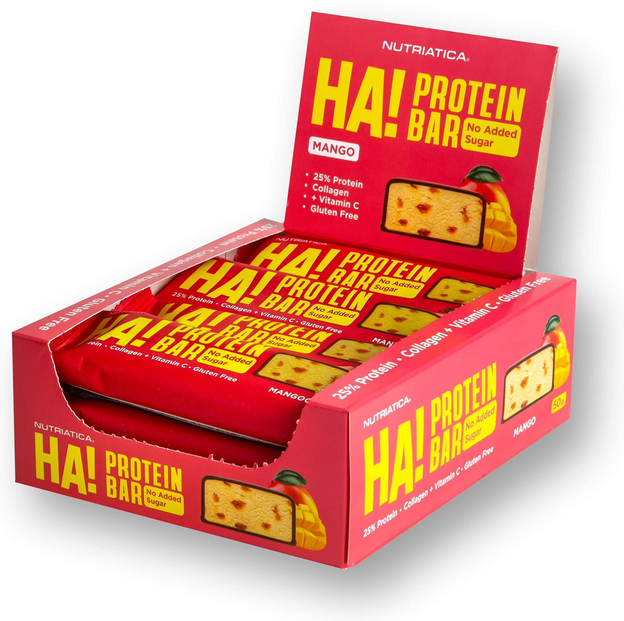 HA! Protein Bar Mango — открытая коробка