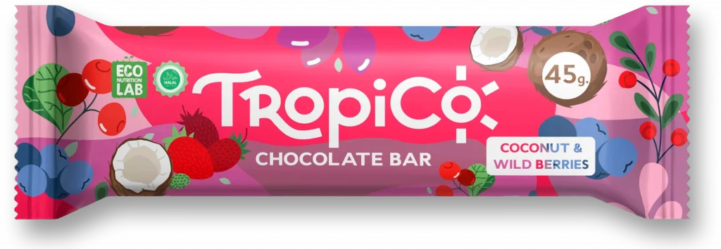Tropico Кокос + Лесные ягоды — батончик