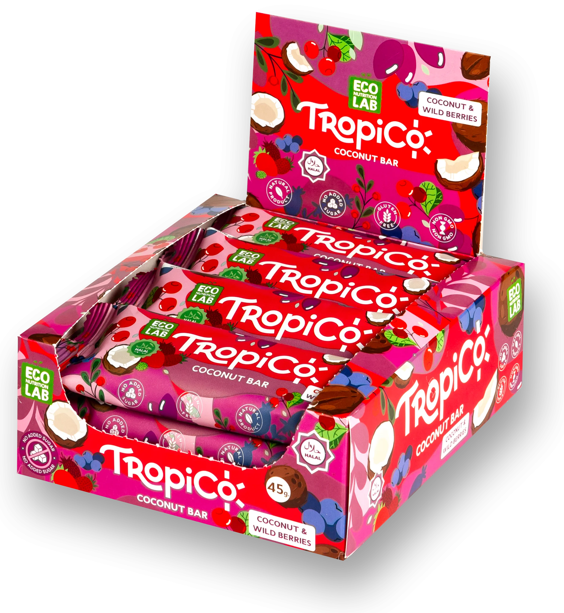 Tropico Кокос + Лесные ягоды — открытая коробка